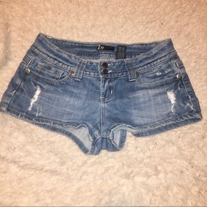 Z2 Jeans. Blue Distressed Shorts